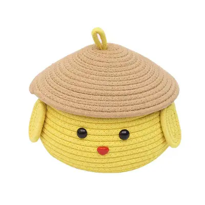 Cartoon-Patterned Desktop Storage Box with Living Room Storage Basket
