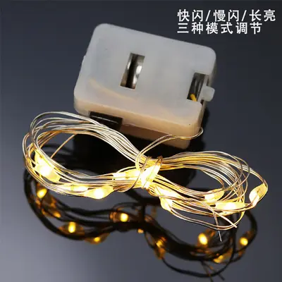 1 metre sıcak ışık LED renkli ışık dize 2 metre renkli ışıklar bebeğin nefes buketi dekoratif ışıklar doğum günü Noel isteyen şişe ışıkları - 4