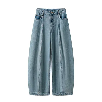 Weite Jeans mit hohem Bund, Ballonhose, Herbst 2026 - 7