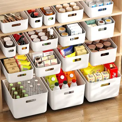 Desktop storage organizer box for snacks and cosmetics - 2