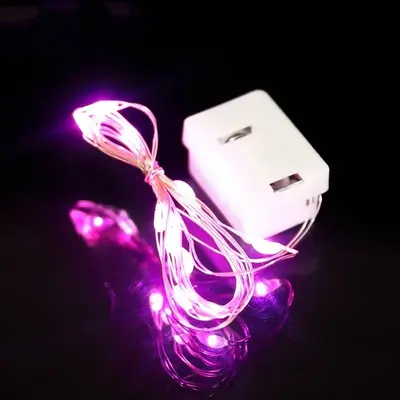 LED-Weihnachtslichterkette mit Batteriefach - 10