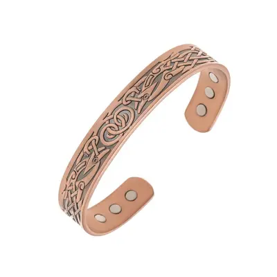Grenzüberschreitender Bestseller Amazon rotes Kupfer magnetisches Armband Großhandel Europa und Amerika Retro einfaches Armband rotes Kupfer magnetisches Armband
