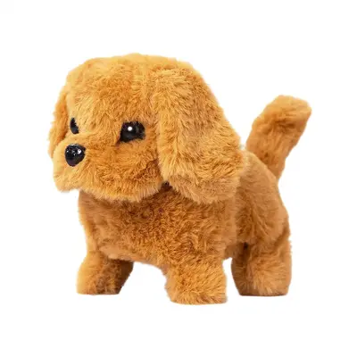 Plush Electric Pet Dog Children's Plush Electric Toy Walking and Barking Realistic Dog Electric Dog Electronic Puppy