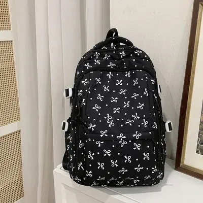Women's Floral Backpack, Large Capacity, for Middle and Primary School Students - 12