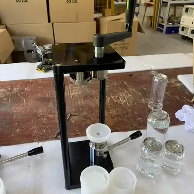 手摇封罐机易拉罐封口机饮料罐封杯机奶茶店专用易拉盖封罐机