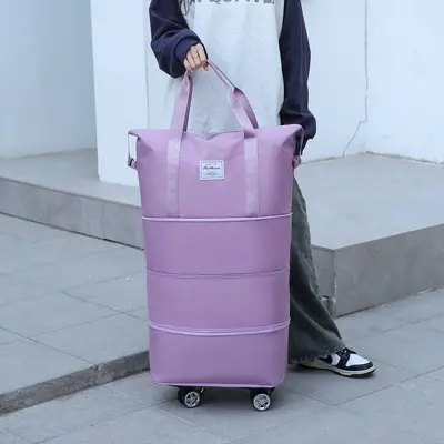 Four-layer expandable travel bag with wheels