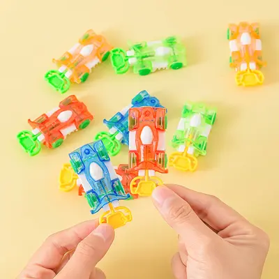 Catapult Flying Car Inertia Jumping Plastic Toy Car for Kids