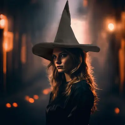 Halloween Witch Hat for Adults and Children, Party Costume Hat