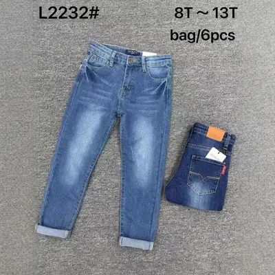 Erkek çocuk kot pantolon, 8-13 yaş, yumuşak kumaş, ilkbahar ve sonbahar