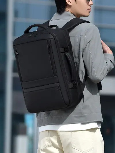 Men's Backpack, Expandable, with Laptop Compartment for Business and Travel - 3