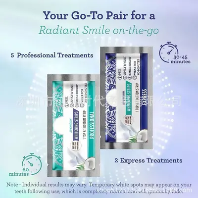 Coconut Oil Mint Teeth Whitening Strips, 14 Pieces - 5