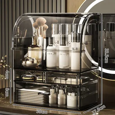 Cosmetic storage box, drawer style, large capacity - 9