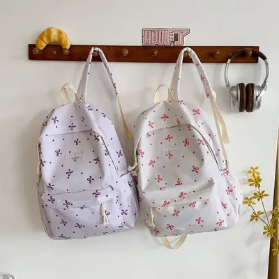 Schulrucksack für Schüler mit japanischem minimalistischen Design, leicht und großvolumig, Straßen-Trend-Rucksack für Mädchen