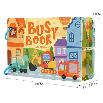 Sessiz Yapıştırma Kitabı, Tekrar Yapıştırılabilir Çocuk Eğitici Meşgul Kitap - 4