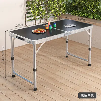 Offener Tisch tragbarer Aluminium-Legierung klappbarer Esstisch Klapptisch und Stühle Picknick Kleiner Tisch Standtisch Runder Quadrattisch Rohrtisch - 9