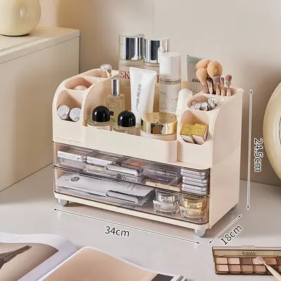 Kosmetik-Aufbewahrungsbox, Schreibtisch-Organizer, große Kapazität - 7