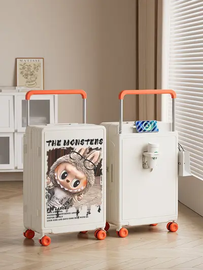 Labubu-Trolley-Koffer mit Zahlenschloss und leisen Rollen