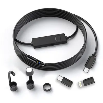 3-in-1 endoscope with dual lens for Android and iOS