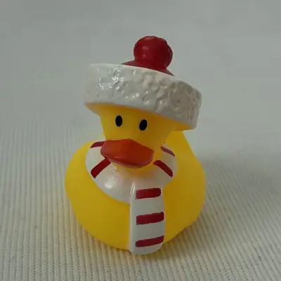 Vinyl Yellow Duck Squeeze Toy with Squeaker for Children - 11