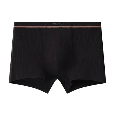 Men's Vertical Striped Boxer Briefs, Breathable, Mid-Waist - 8