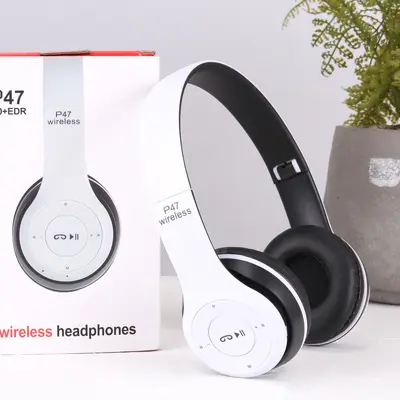 Sınır ötesi stereo P serisi spor baş üstü 5.0 Bluetooth kulaklık P47 kablosuz oyun kulaklığı fabrika doğrudan tedarik - 8