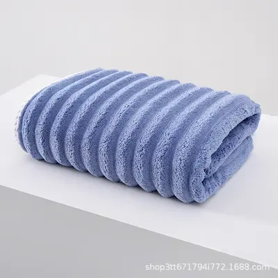 Mercan kadife banyo havlusu havlu seti kalınlaşmış büyük yetişkin erkek ve kadın cilt dostu yumuşak emici çabuk kuruyan banyo plaj havlusu - 13