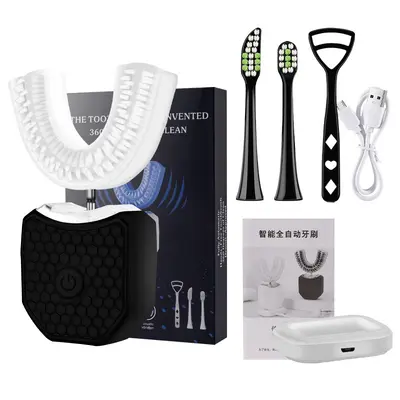 Adult U-Shaped Sonic Electric Toothbrush, Waterproof - 8