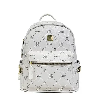Korean-Style Campus Backpack, Large Capacity, Soft Leather Texture - 6