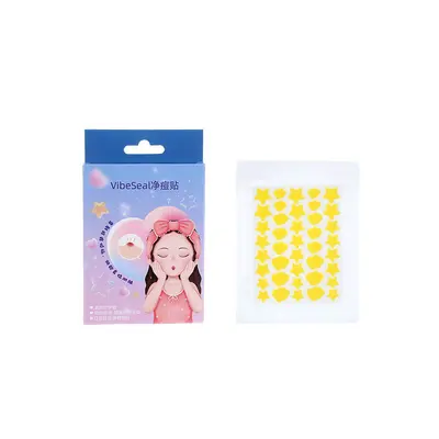 Hydrocolloid Acne Patch with Cartoon Star Design and Essential Oil - 7
