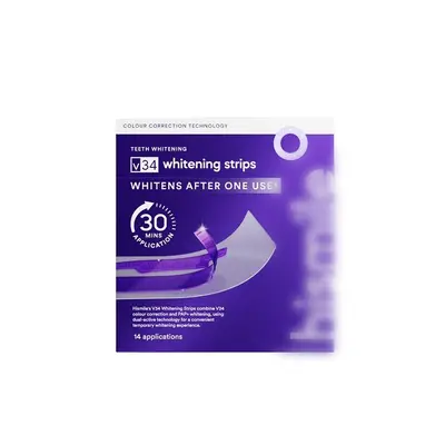V34 Whitening Strips, Gentle Daily Teeth Cleaning - 6