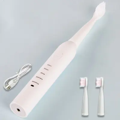Rechargeable Ultrasonic Waterproof Electric Toothbrush with Soft Bristles, Portable for Ad - 6