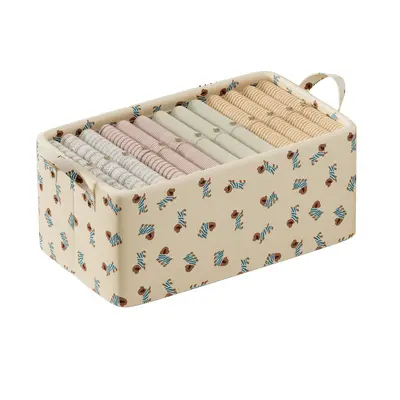 Thickened fabric clothing storage box with drawers