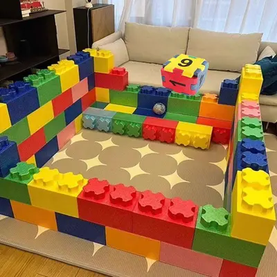 Large EPP Foam Building Blocks for Kids, Playground Castle Bricks