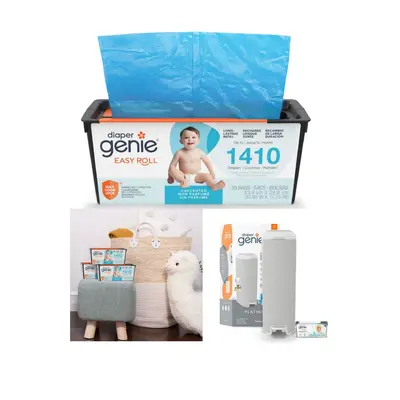 Diaper Genie Easy Roll Refill – Neuartige Windelbehälter-Beutel für Babywindeln, Bestseller auf Amazon