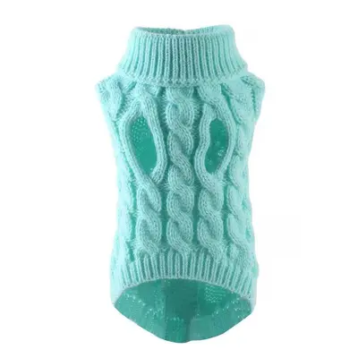 Einfarbiger Strickpullover für Hunde, Herbst und Winter - 10