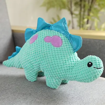 Durable Squeaky Dog Toy, Rope Knot Lizard Plush - 12