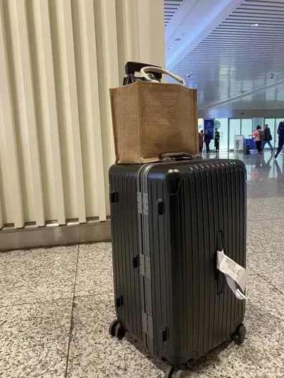 30 inch aluminum frame trolley suitcase with customs lock, 3/7 split - 3