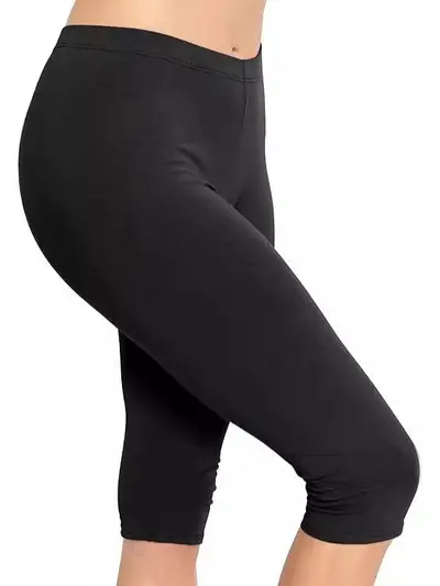 Kadın Diz Altı Kapri Tayt, Streç Yoga, Kalça Kaldırıcı