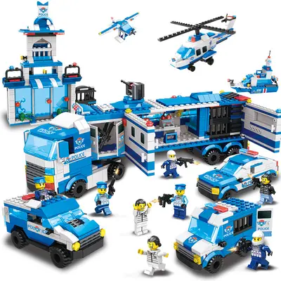 SWAT yapı taşları, LEGO uyumlu, zırhlı araç oyuncağı