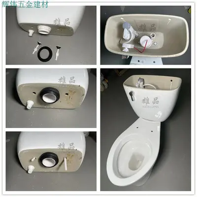 Dichtungsring und Befestigungsschrauben-Set für Toilettenspülkasten im Altbau-Stil