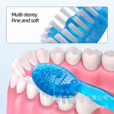 Sınır ötesi patlayıcı boncuklu diş fırçası tek kullanımlık mini taşınabilir ev tipi bağımsız İngilizce yumuşak kıllı kürdan ve diş ipi seti toptan satış