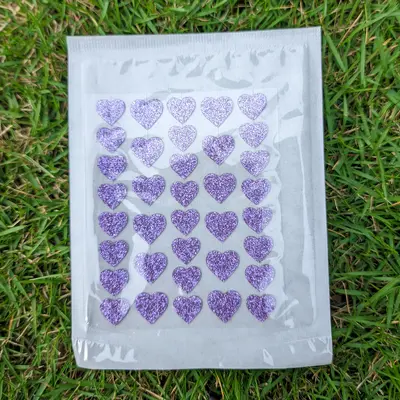 Renkli kalp sivilce yaması çay ağacı yağı hidrokolloid glitter - 12