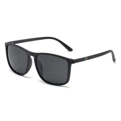 Retro Polarized Driving & Fishing Sunglasses, UV Protection, Large Square Frame
