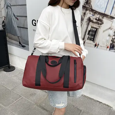 Sports Fitness Bag Independent Shoe Compartment Large Capacity