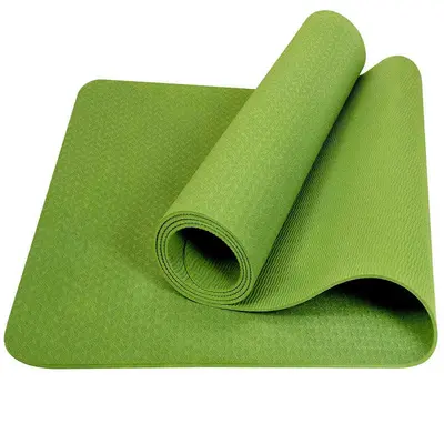 TPE-Yogamatte 6mm rutschfest und geruchlos, einfarbig - 8