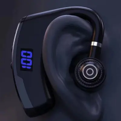 V9 dijital ekran gerçek kablosuz Bluetooth kulaklık kulak kancası kulak içi gürültü azaltma ağrısız uzun süreli süper uzun pil ömrü toptan sınır ötesi
