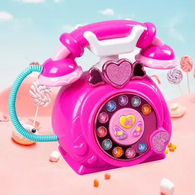 Frühpädagogisches Spielzeugtelefon 0-6 Jahre, singender Teddybär und Hund - 12