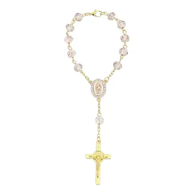 Crystal Car Rearview Mirror Hanging Prayer Beads - 2