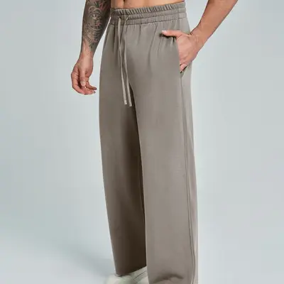 Erkek Modal Spor Pantolon, Nefes Alabilen, Düz Paça, Model 5090