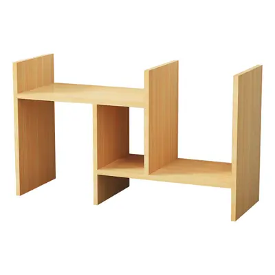 Multi-Tier Desktop Bookshelf Organizer Standing Book Stand